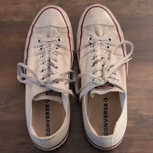 Converse Men's White Canvas Sneakers